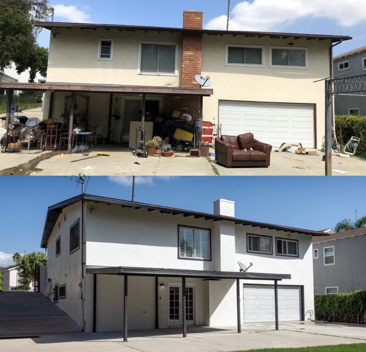 Exterior addition & full home transformation